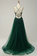 Ball Gown Lace Appliqué Floor-Length Formal Gown