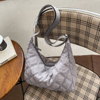 Women's chic quilted puffer shoulder bag