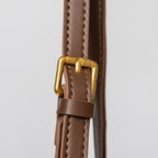 Vegan leather shoulder tote bag