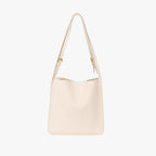 Vegan leather shoulder tote bag