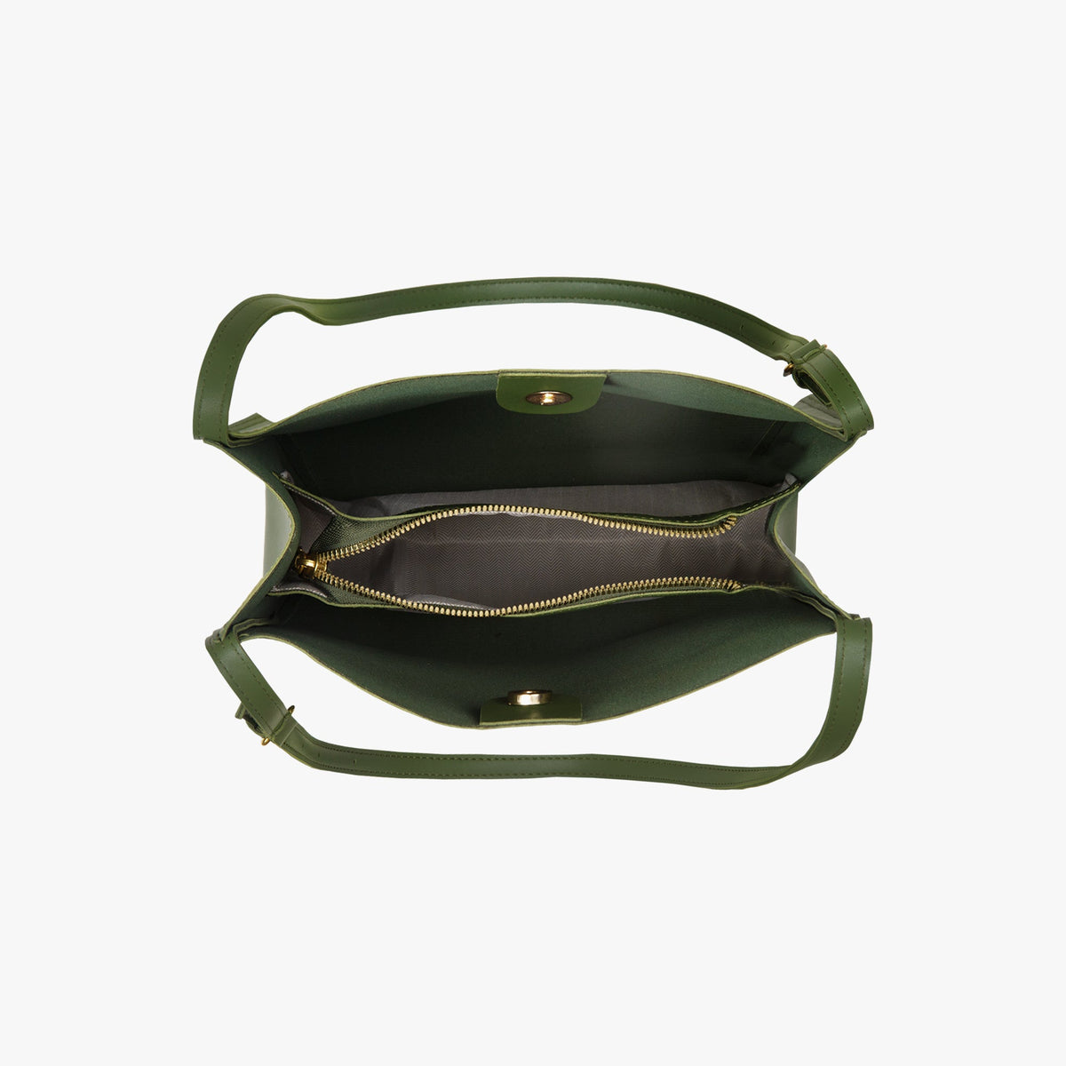 Vegan leather shoulder tote bag