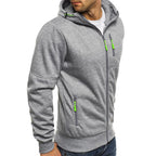 Full Zip Hoodie Men Soft Breathable Fabric