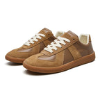 Retro Suede Leather Panel Sneakers