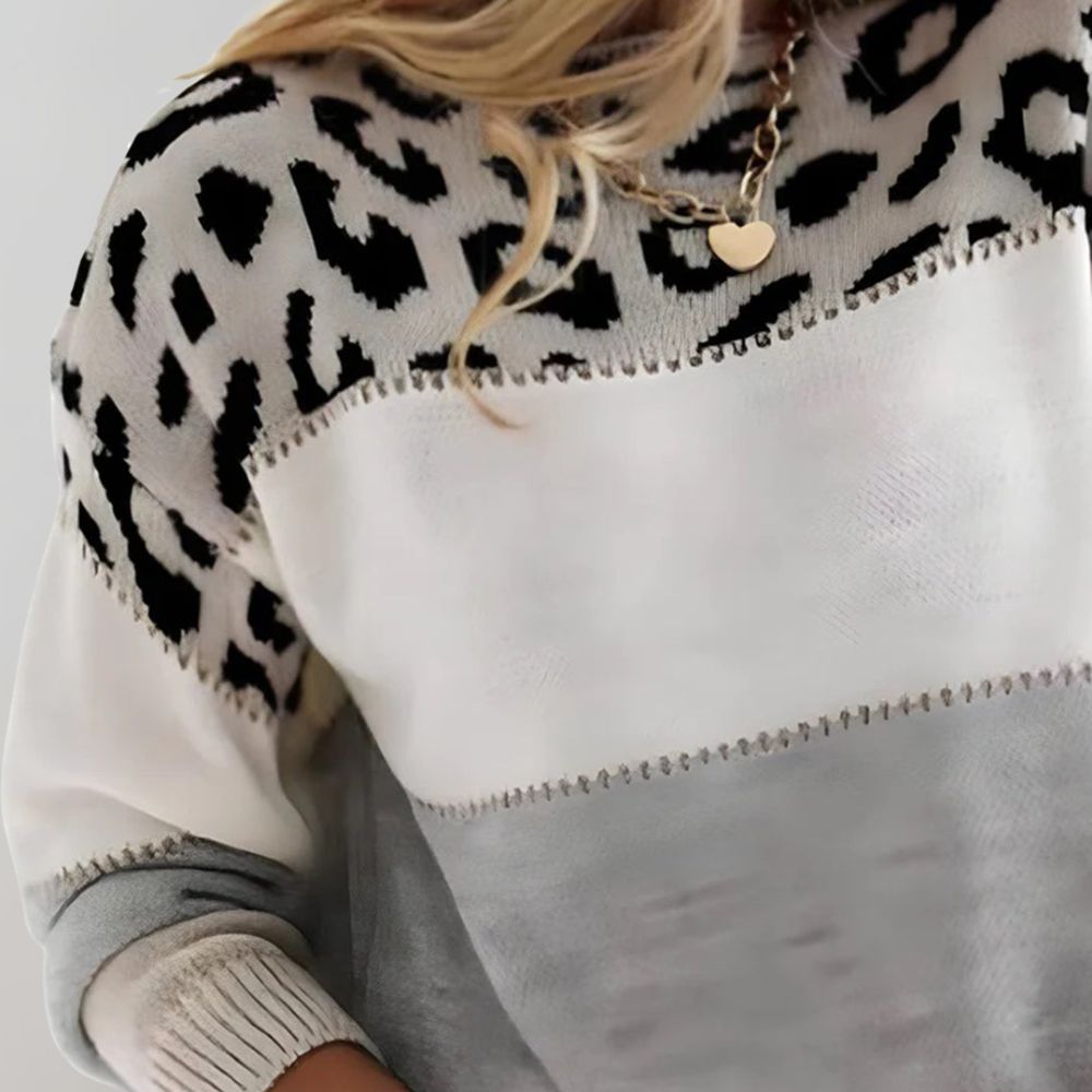 Leopard Print Women's Sweater