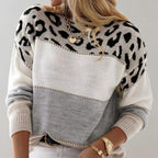 Leopard Print Women's Sweater