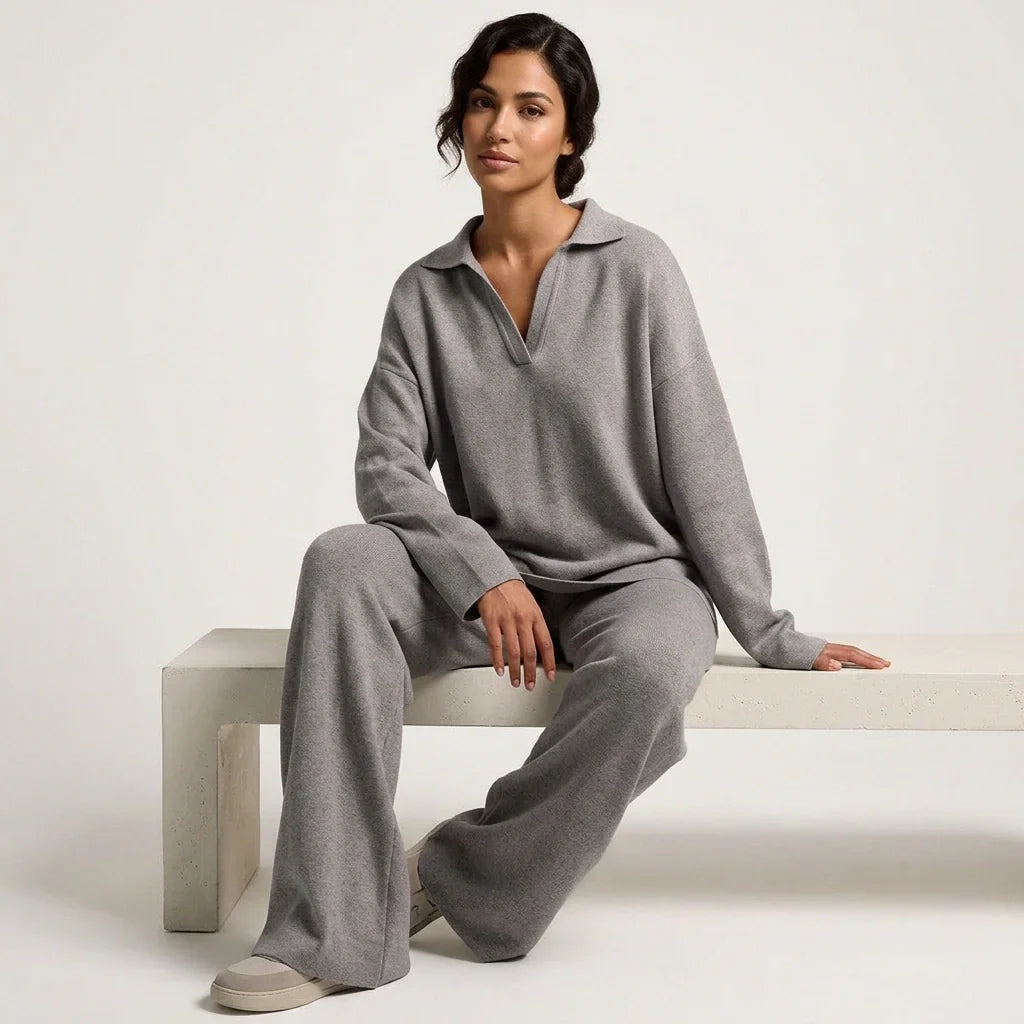 Cashmere Loungewear Set Top and Pants