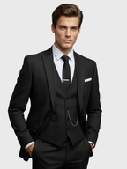 Modern Fit Three-Piece Suit for Men