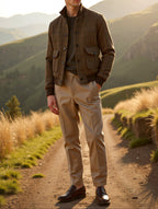 Men's Plaid Jacket in Wool Blend