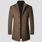 Men's Quilted Single-Breasted Winter Coat