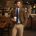 Vintage tailored blazer with elbow patches