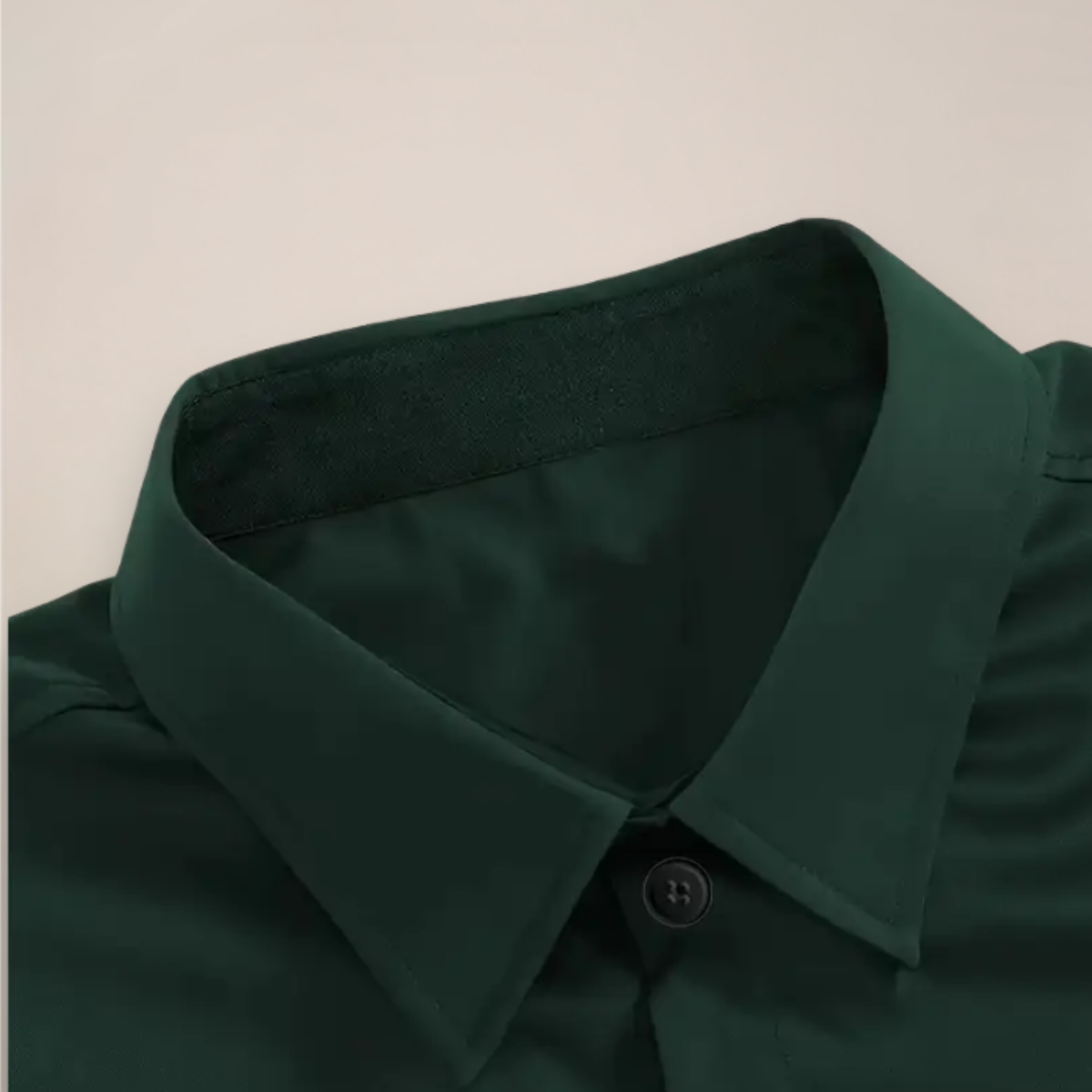 Classic Long-Sleeve Shirt Notched Collar