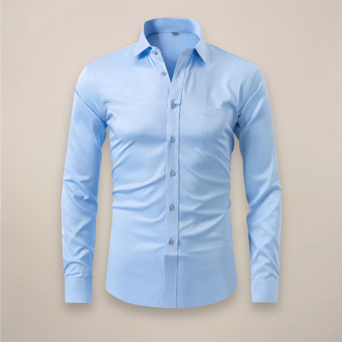 Long Sleeve Men's Business Shirt Wrinkle Free