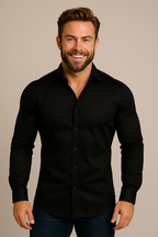Long Sleeve Men's Business Shirt Wrinkle Free