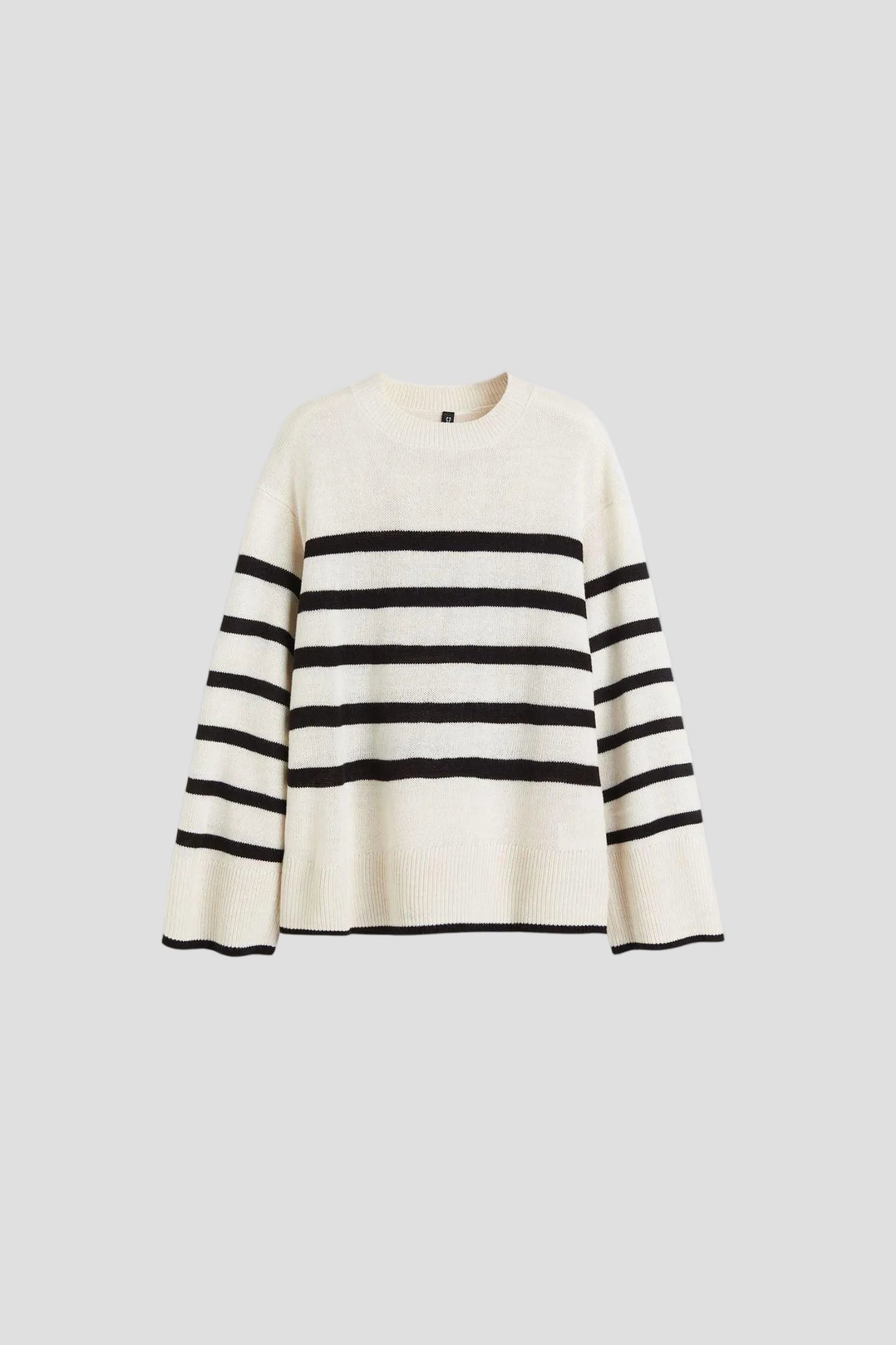 Oversized Striped Knit Sweater for Women