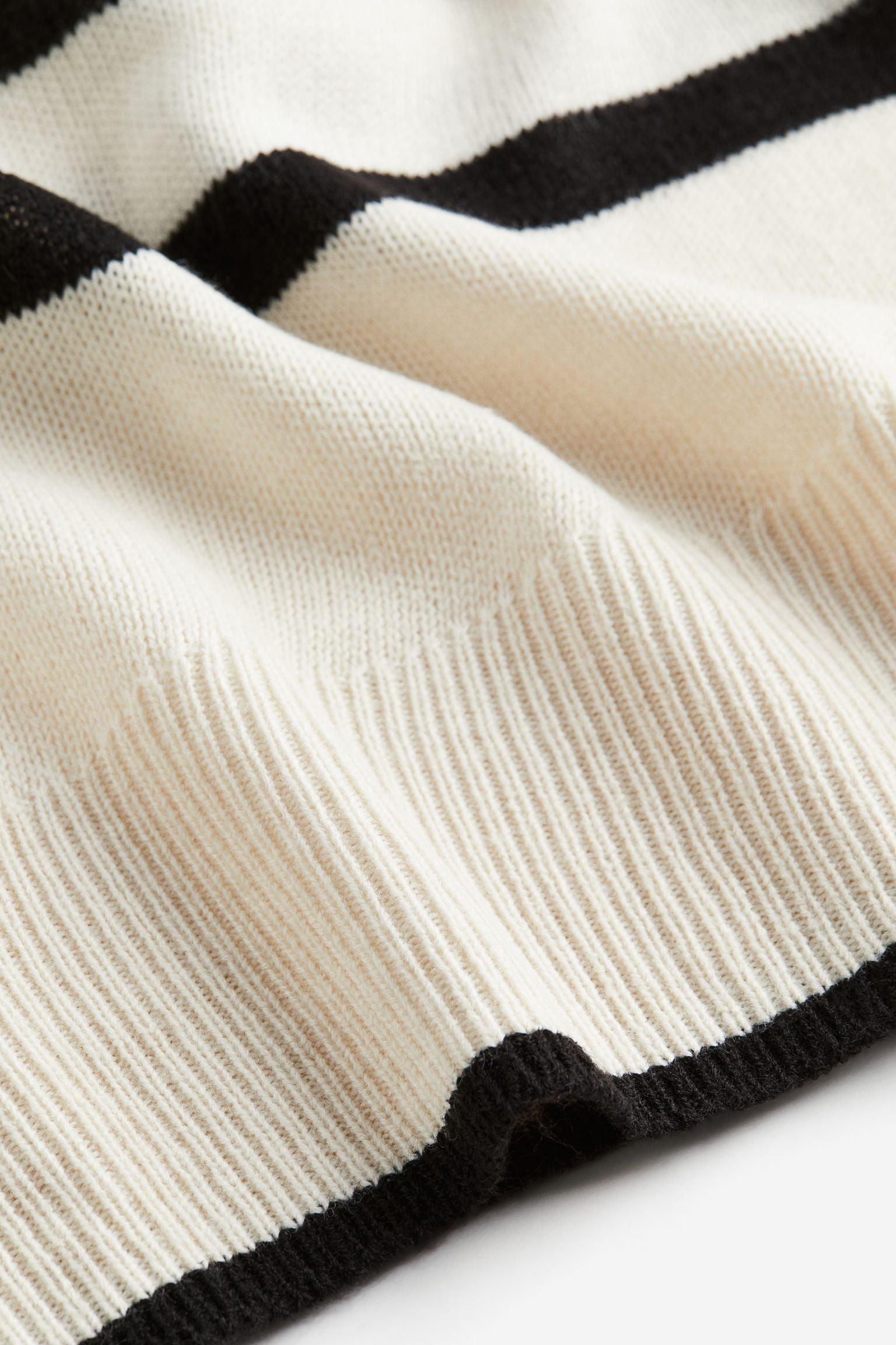 Oversized Striped Knit Sweater for Women