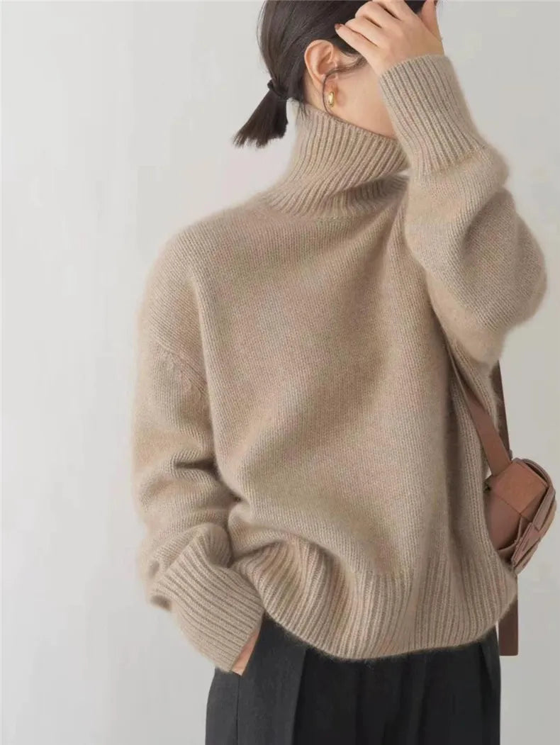 Cashmere turtleneck sweater