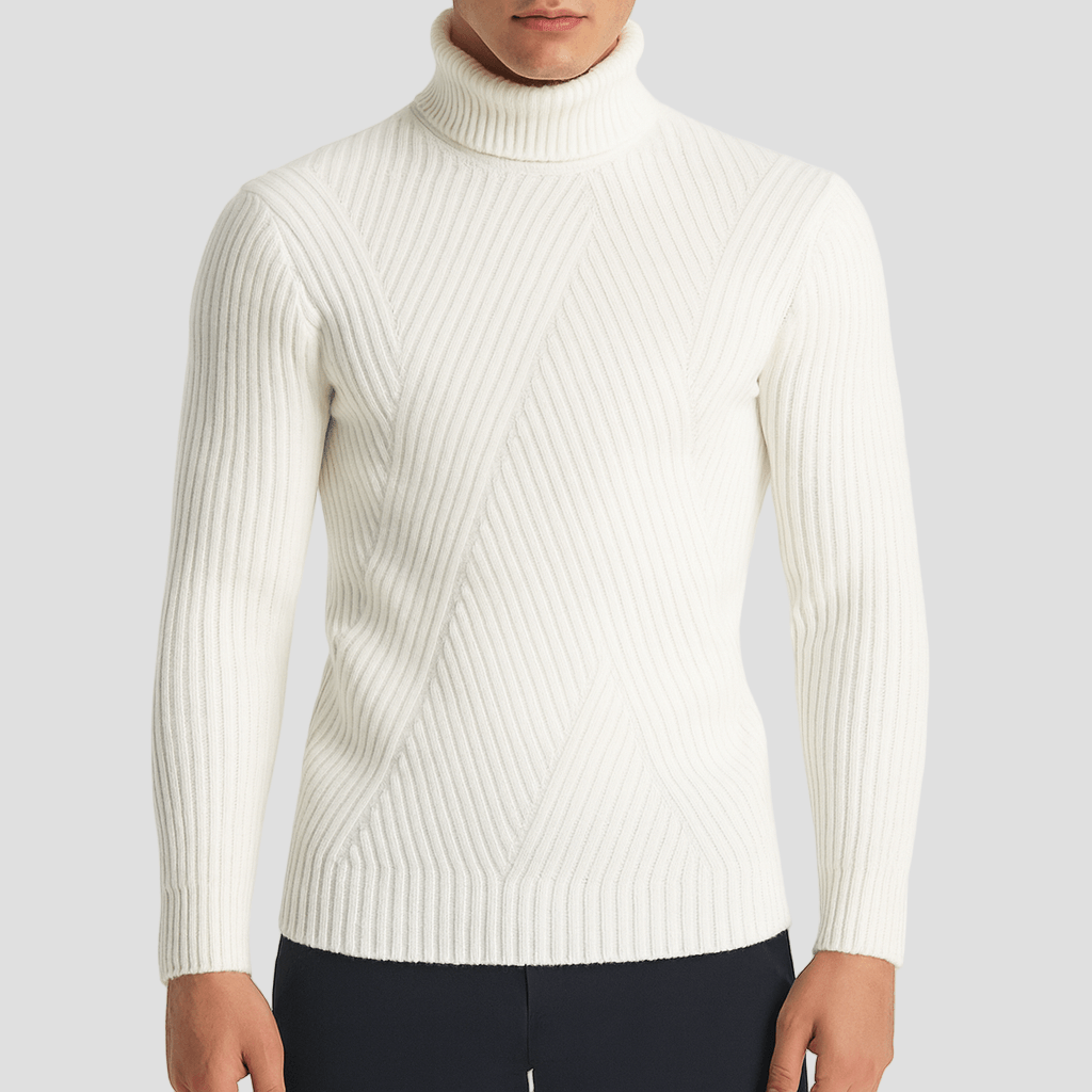 Ribbed Turtleneck Sweater
