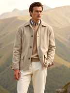 Smart Casual Woolen Jacket with Classic Lapel Collar