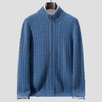 Men's Cable Knit Cashmere Cardigan
