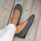 Women's orthopedic knit ballet flats slip on easy on and off