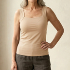 Women’s tank top featuring a built-in bra, designed with breathable fabric for ultimate comfort and support during workouts or casual wear. 12