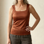 Women’s tank top featuring a built-in bra, designed with breathable fabric for ultimate comfort and support during workouts or casual wear. 14