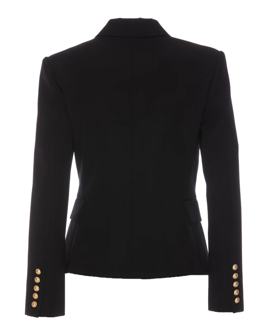 Tailored double breasted gold button blazer