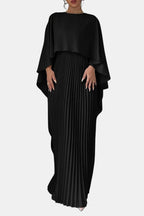 Flowy Pleated Chiffon Dress
