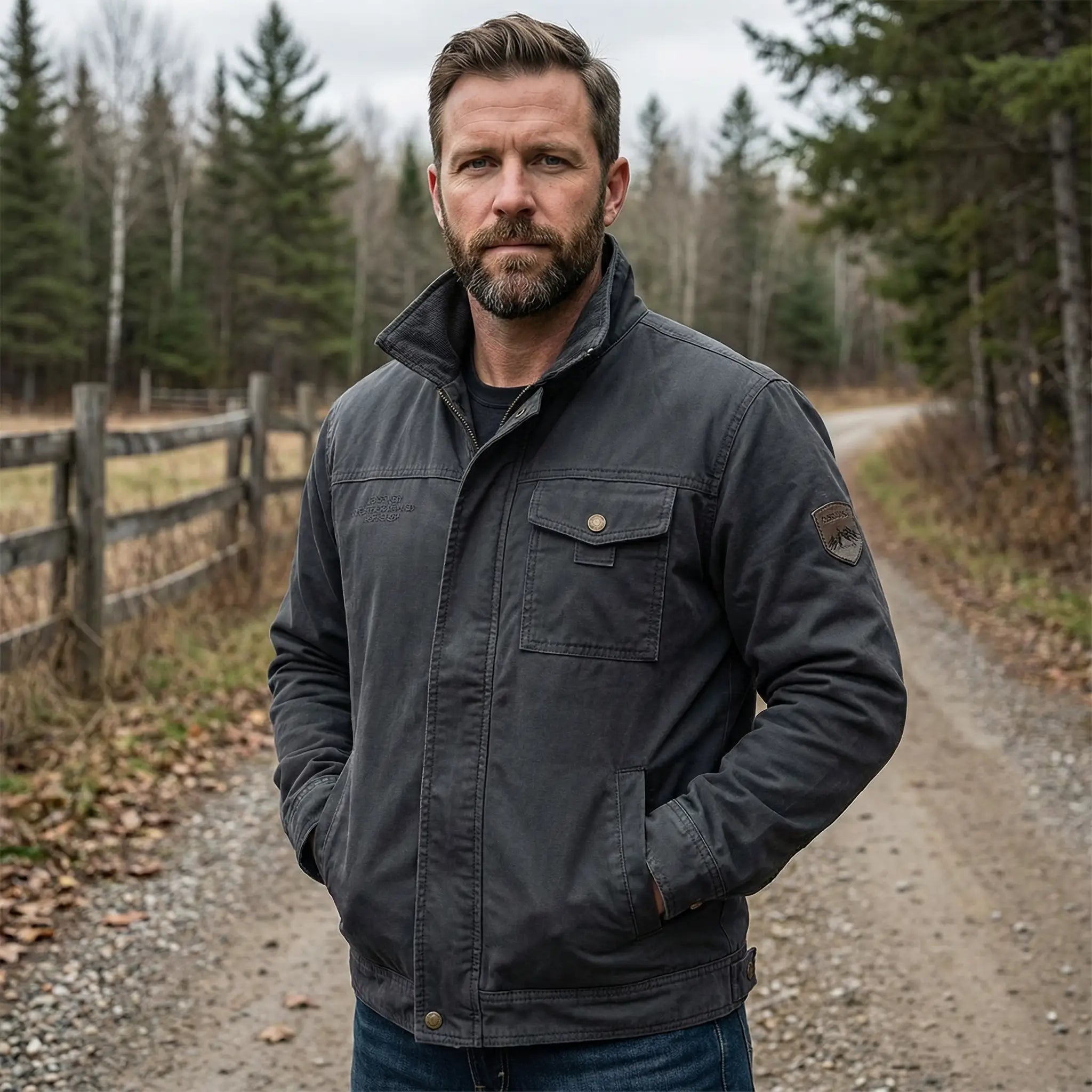 Men's Vintage Field Jacket Army Green