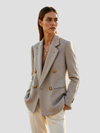 Vintage Gray Plaid Blazer