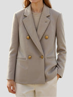 Vintage Gray Plaid Blazer