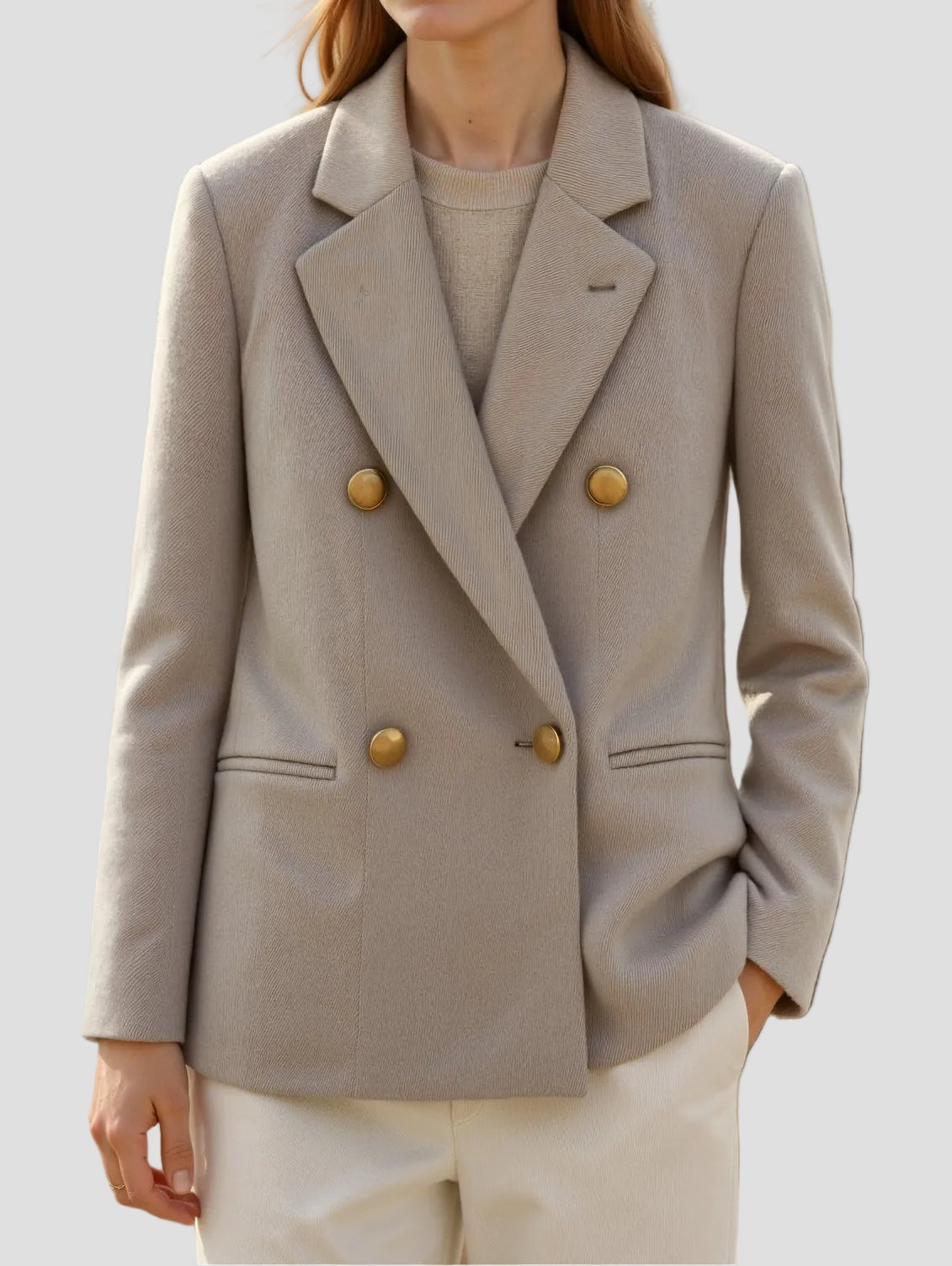 Vintage Gray Plaid Blazer