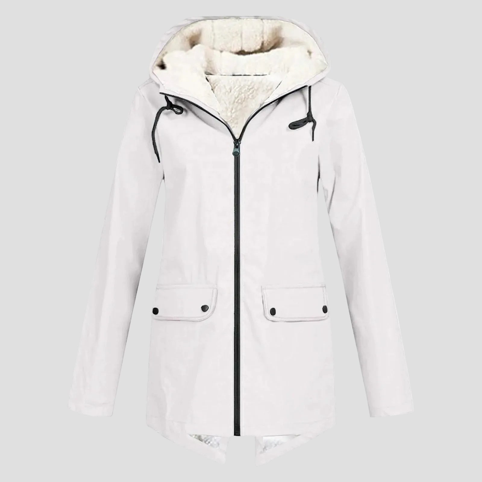 Waterproof Women's Trench Coat with Hood