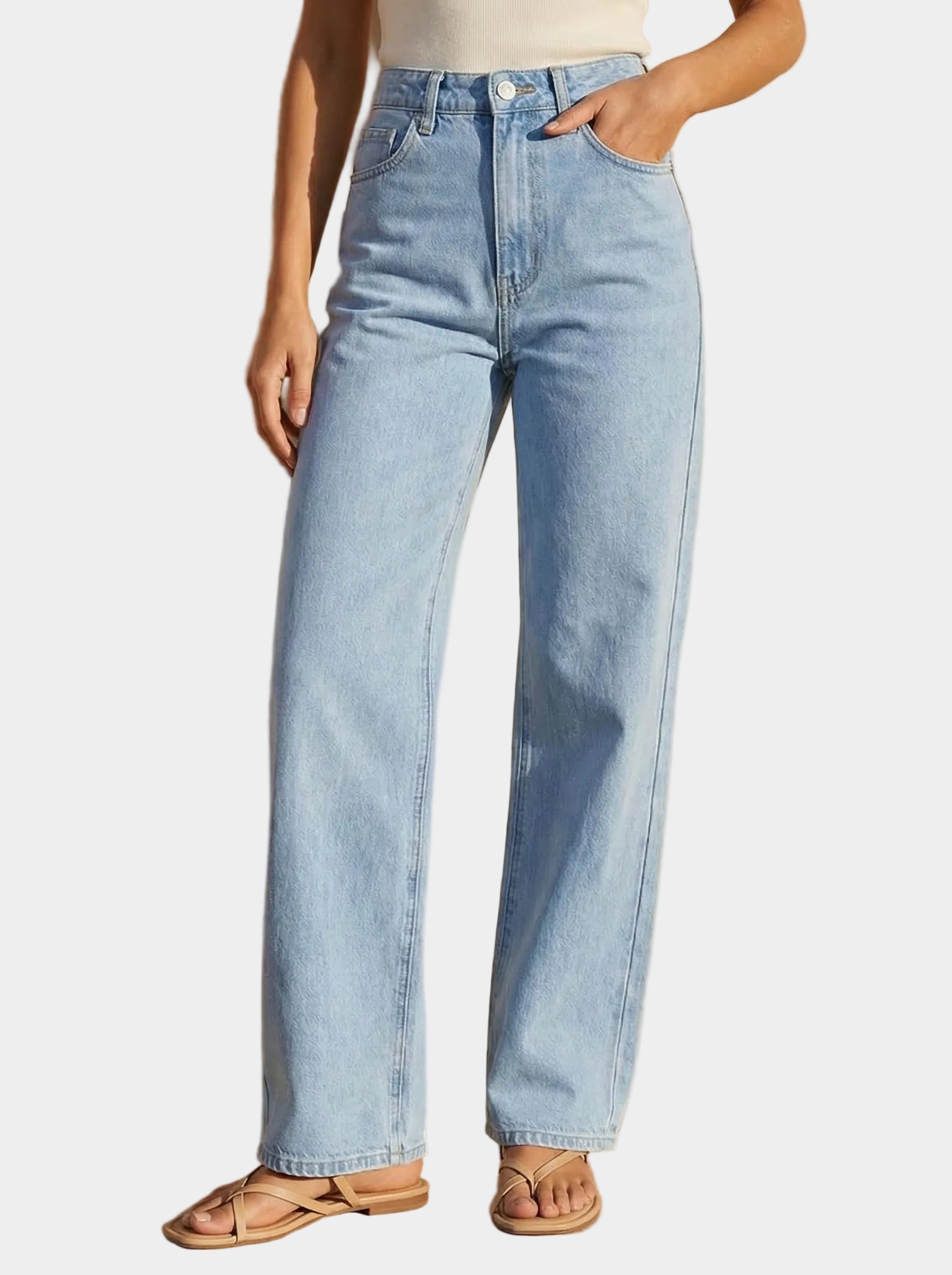 Wide Leg Cropped Jeans