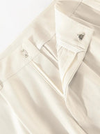 Wide Leg White Trousers