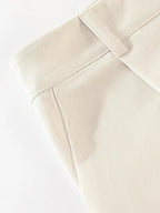 Wide Leg White Trousers