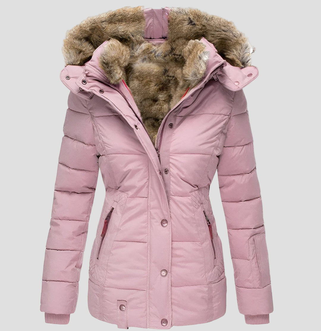 Women's Hooded Warm Lined Winter Jacket