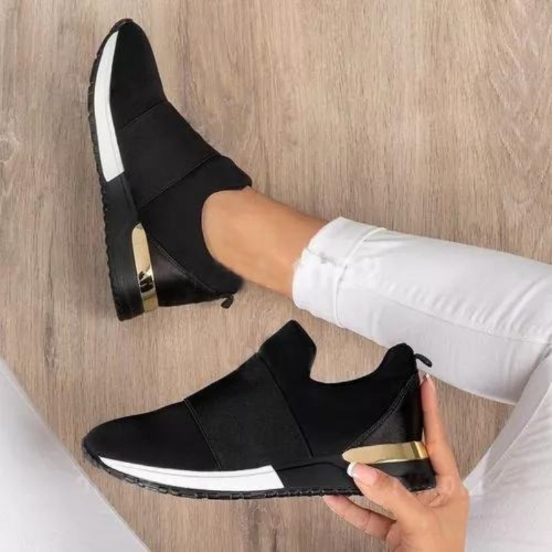 Knit slip-on walking sneakers