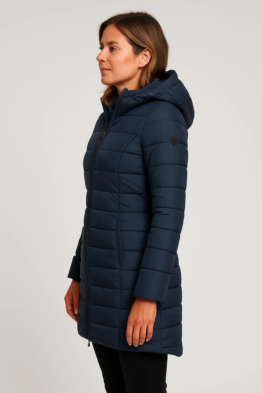 Women's Mid-Length Quilted Puffer Coat