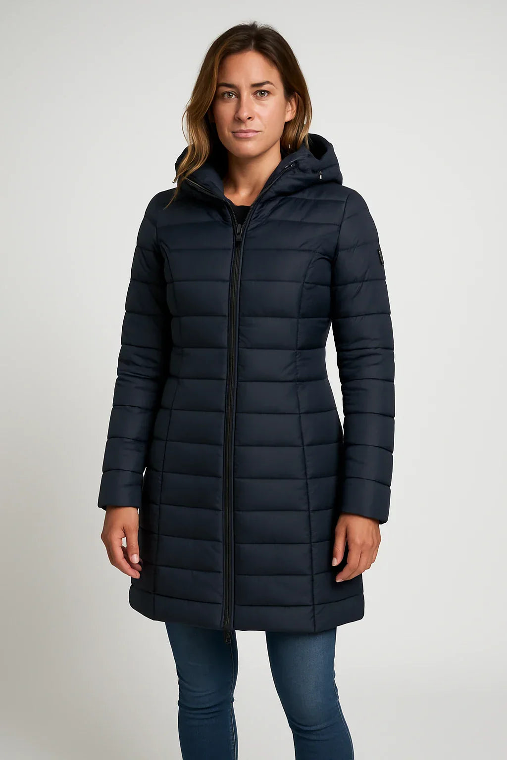 Women's Mid-Length Quilted Puffer Coat