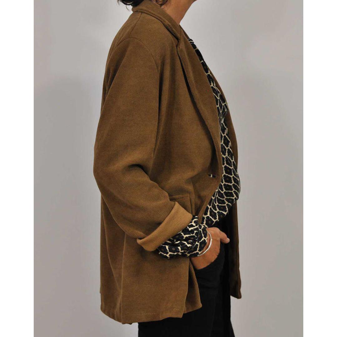 Women's V-Neck Printed Blouse Long Sleeve