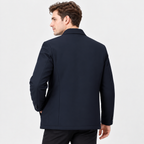 Lined lapel collar winter jacket