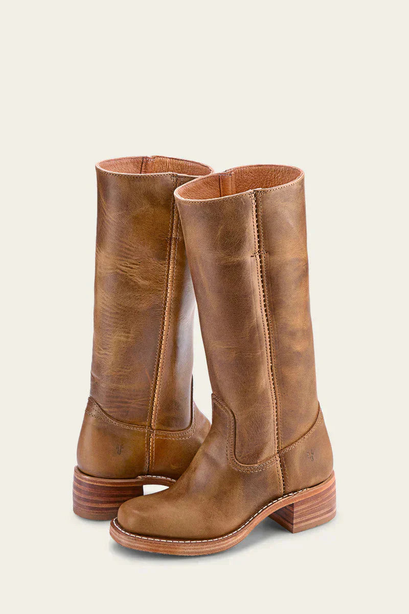 Leather Knee-High Boots