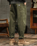 Wide Leg Cargo Trousers with Pocket Panels