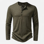 Cotton Casual Henley Shirt