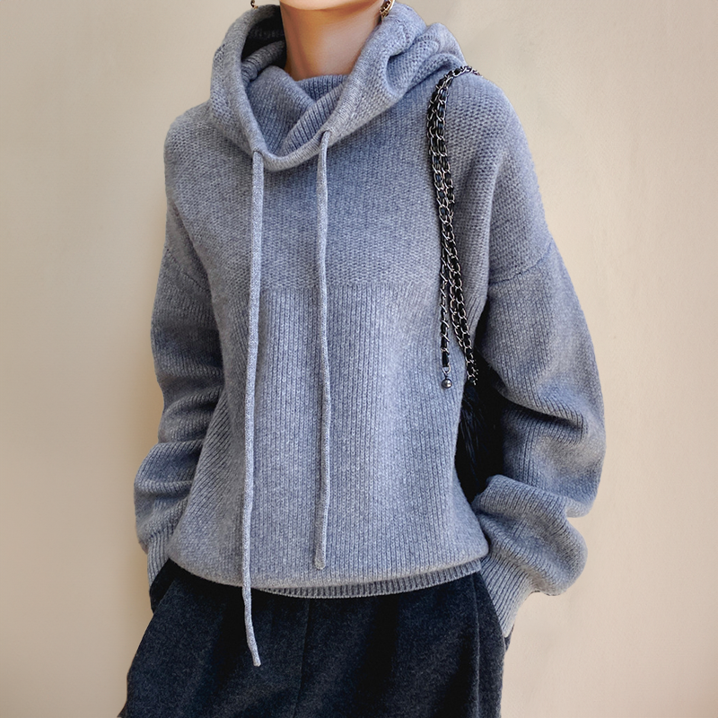 Fine knit merino wool turtleneck sweater