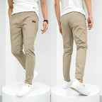 Stretch Cargo Pants Men Slim Fit