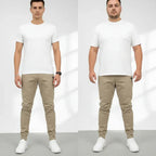 Stretch Cargo Pants Men Slim Fit