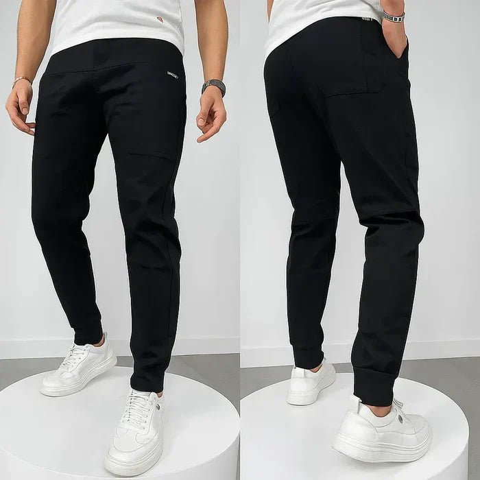 Stretch Cargo Pants Men Slim Fit