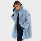 Women's windproof water resistant winter coat in blue